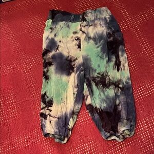 4T Oopsy Daze Tie-Dye Jogger Pants - Teal, Navy & Black